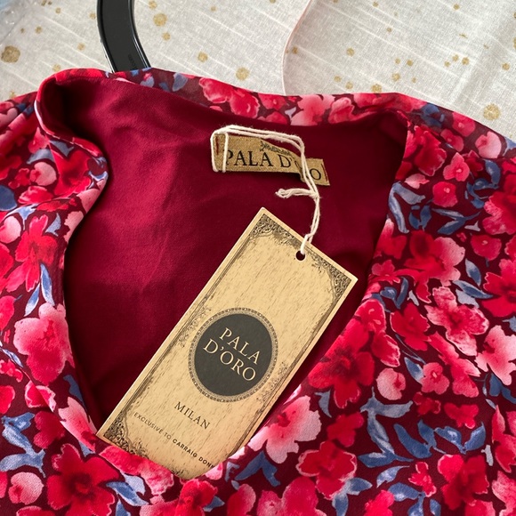 Pink Floral Print Dress by Pala D'oro. Size Small - Picture 6 of 16